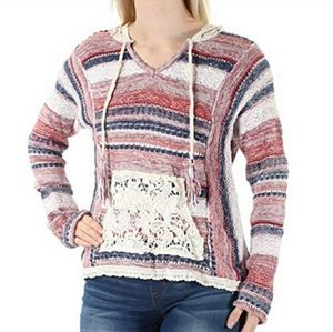 American Rag Knitted Aztec Hooded Sweatshirt